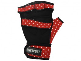 Luva Fitness Estampada Bolinha OSP7 Vermelha6